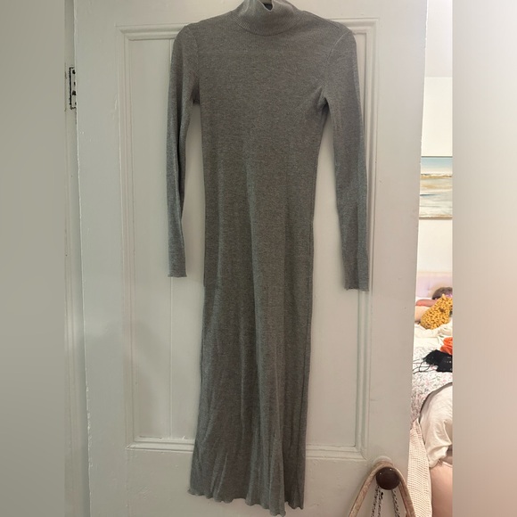 Zara midi shimmer grey dress - Picture 2 of 7